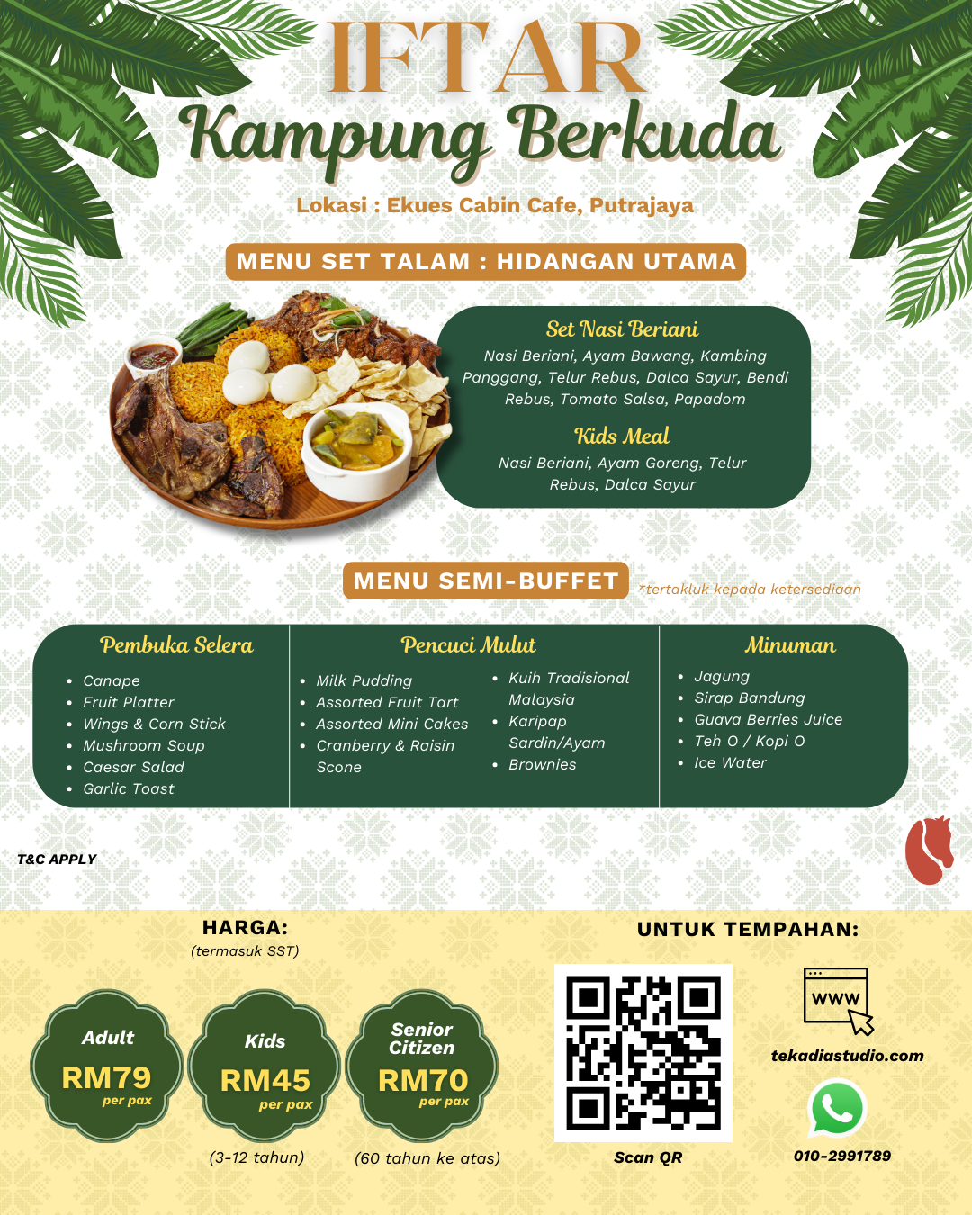 Ekues Cabin Cafe Iftar Menu Package 2